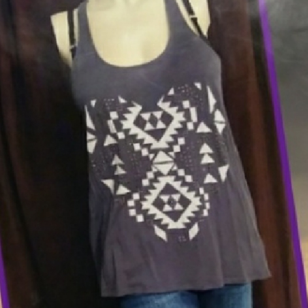 Express Tribal print tank top size large